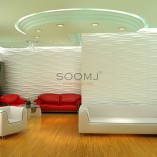 Embossed Effect Decorative 3D wall Panels Plant Fiber Material 130 square meter(set of 130) #B2811041 - Image 2