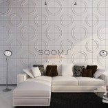 Modern Panels 3D Wall Panels Plant Fiber Material(set of 12) #B2855017 - Image 3