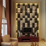 Quality 3D Leather Panels Faux-Leahter Glue UP Tiles One square meter #A29ot-long-roof-pyramids