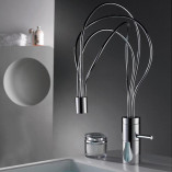 Post Modern Brass Bathroom Sink Faucet #W1583013
