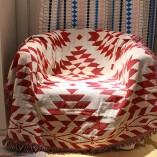 Pure Organic Cotton Throw Blanket, Tuck Knit Throw, Soft, Lightweight, Eco-friendly #G1TB380012 - Image 5