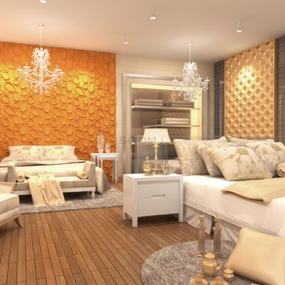Decorative Interior 3D Wall Panels Textured Wall Decor Designs (set of 12) #B3855003