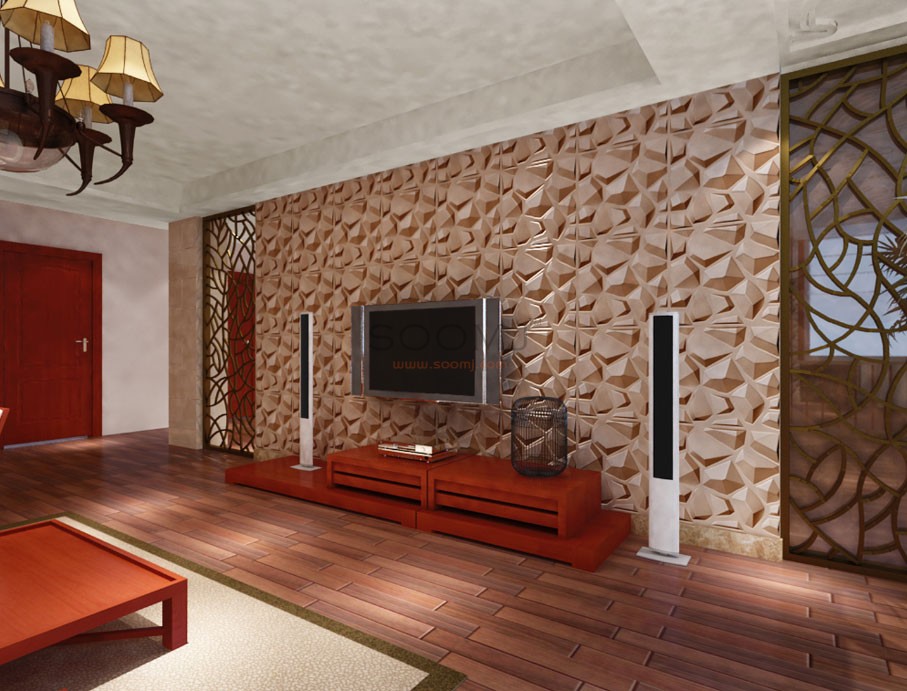 » Decorative Interior 3D Wall Panels Textured Wall Decor Designs (set